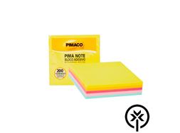 Bloco Adesivo Pimaco 76mm x 76mm 5 cores 200 folhas