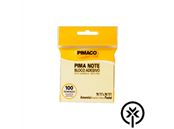 Bloco Adesivo Pimaco 76mm x 76mm amarelo pastel 100 folhas