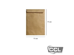 Envelope kraft 110mmx170mm 80gr com 1000 unidades Celucat